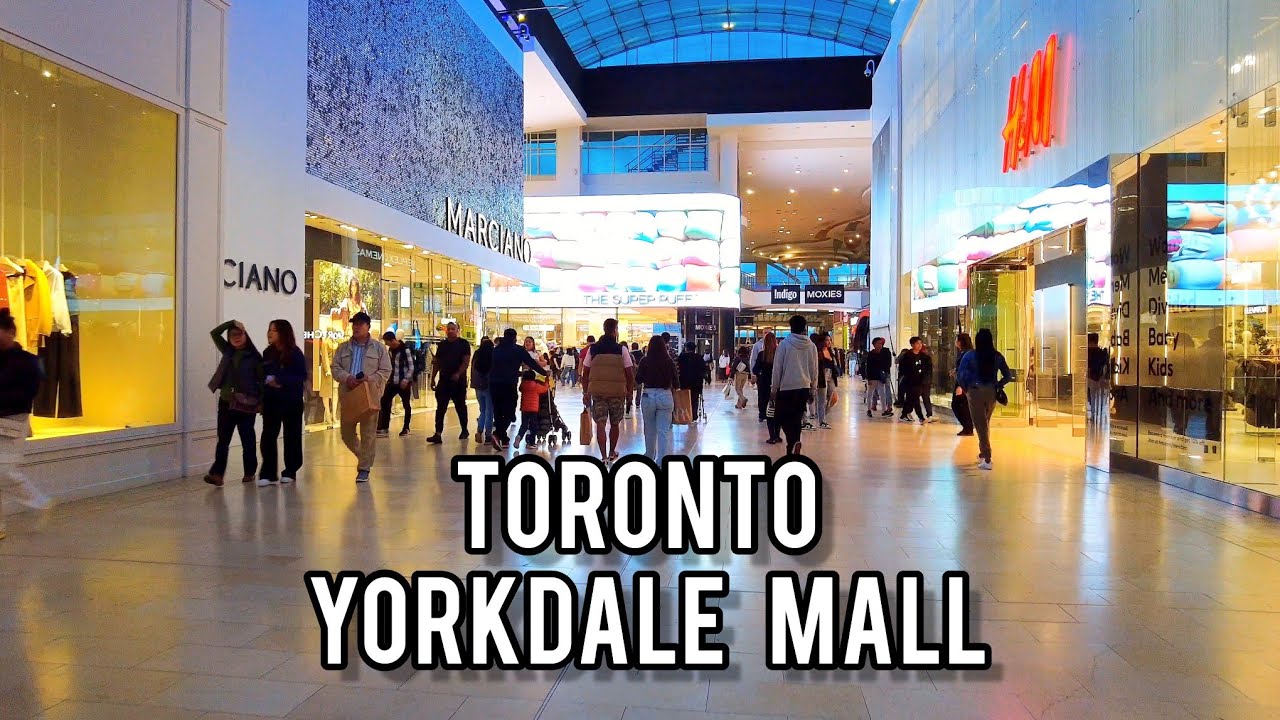 Toronto Yorkdale Shopping Centre Mall, Toronto Canada 4k