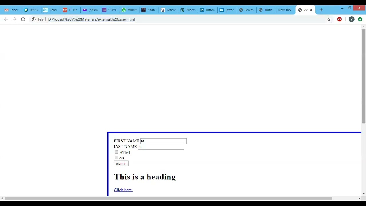 CSS- box model class