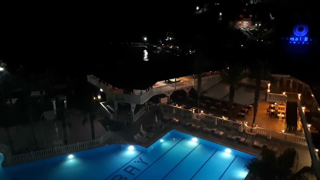 Kemal Bay Hotel, Konakli, Alanya. Music in nightclub in front of the hotel. July 2022