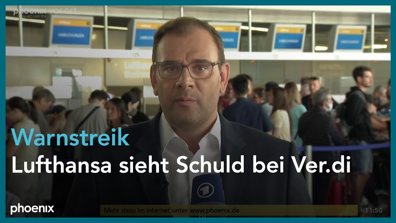 Lufthansa: Martin Leutke (Lufthansa) zur aktuellen Lage beim Warnstreik am 27.07.22
