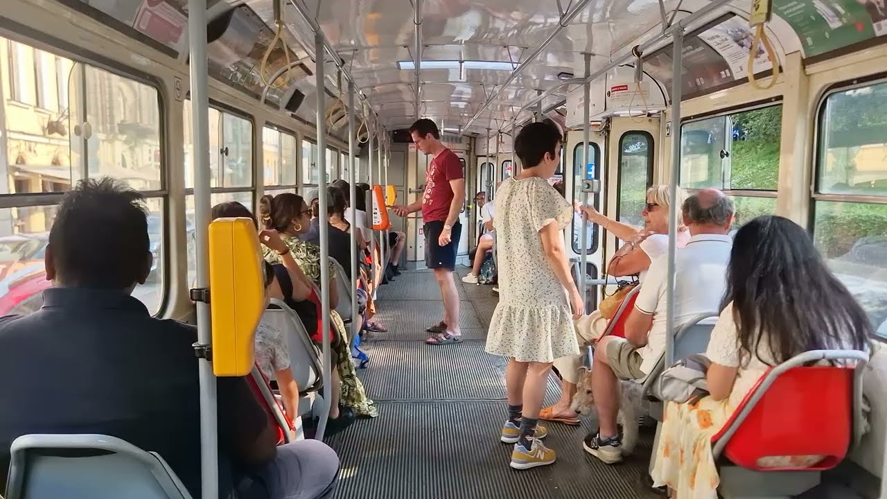 Praha tram ride ČKD Tatra T3