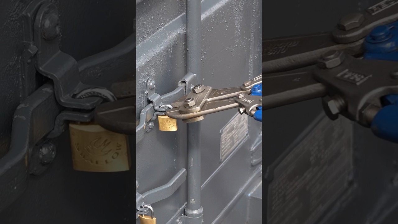 High security padlock system! #locksmith #lockpicking #homesecurity #springonshorts #container