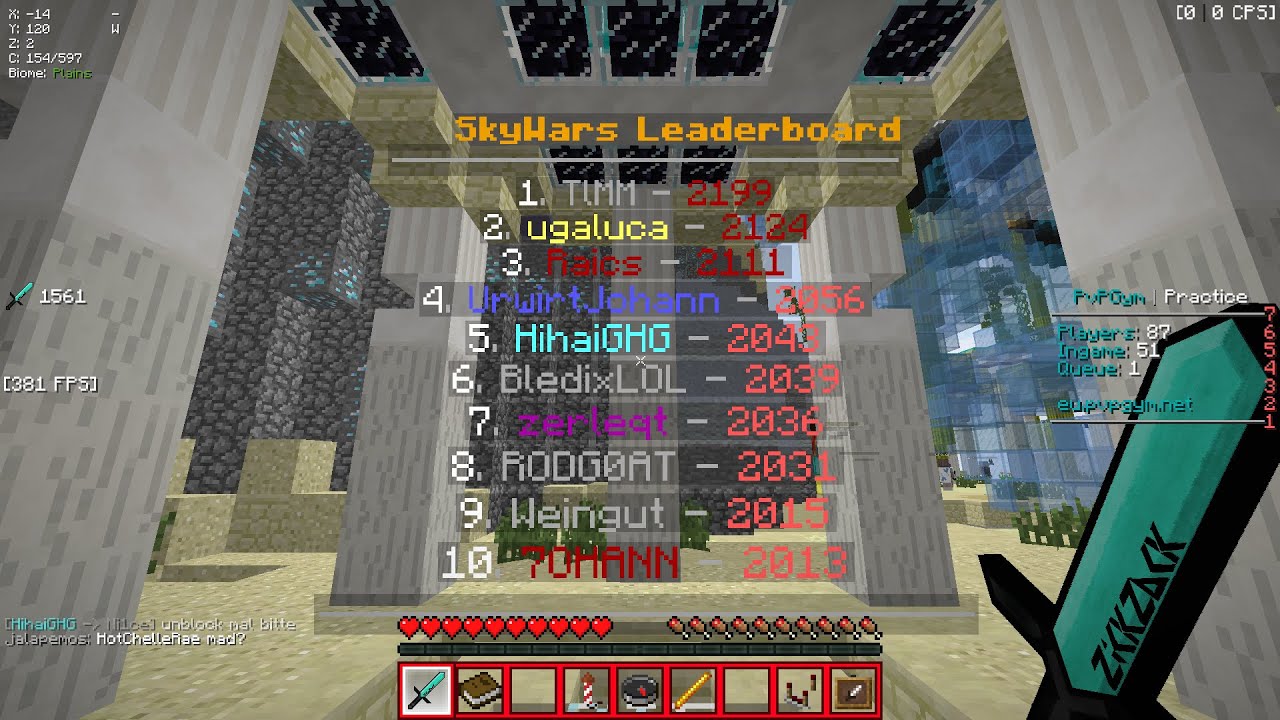 PvPGym Skywars 🕸️🕸️🕸️