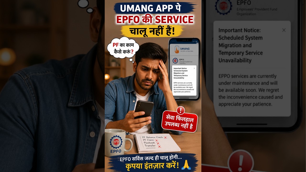 UMANG App EPFO Service Band | PF Claim Kab Chalu Hoga? Latest Update 2026 #shorts