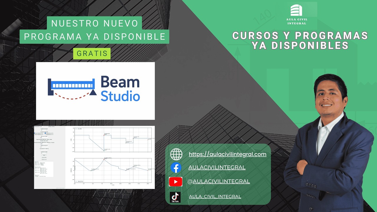 Software GRATIS para Diagramas de Fuerzas Cortantes y Momentos Flectores | Ejercicio Resuelto