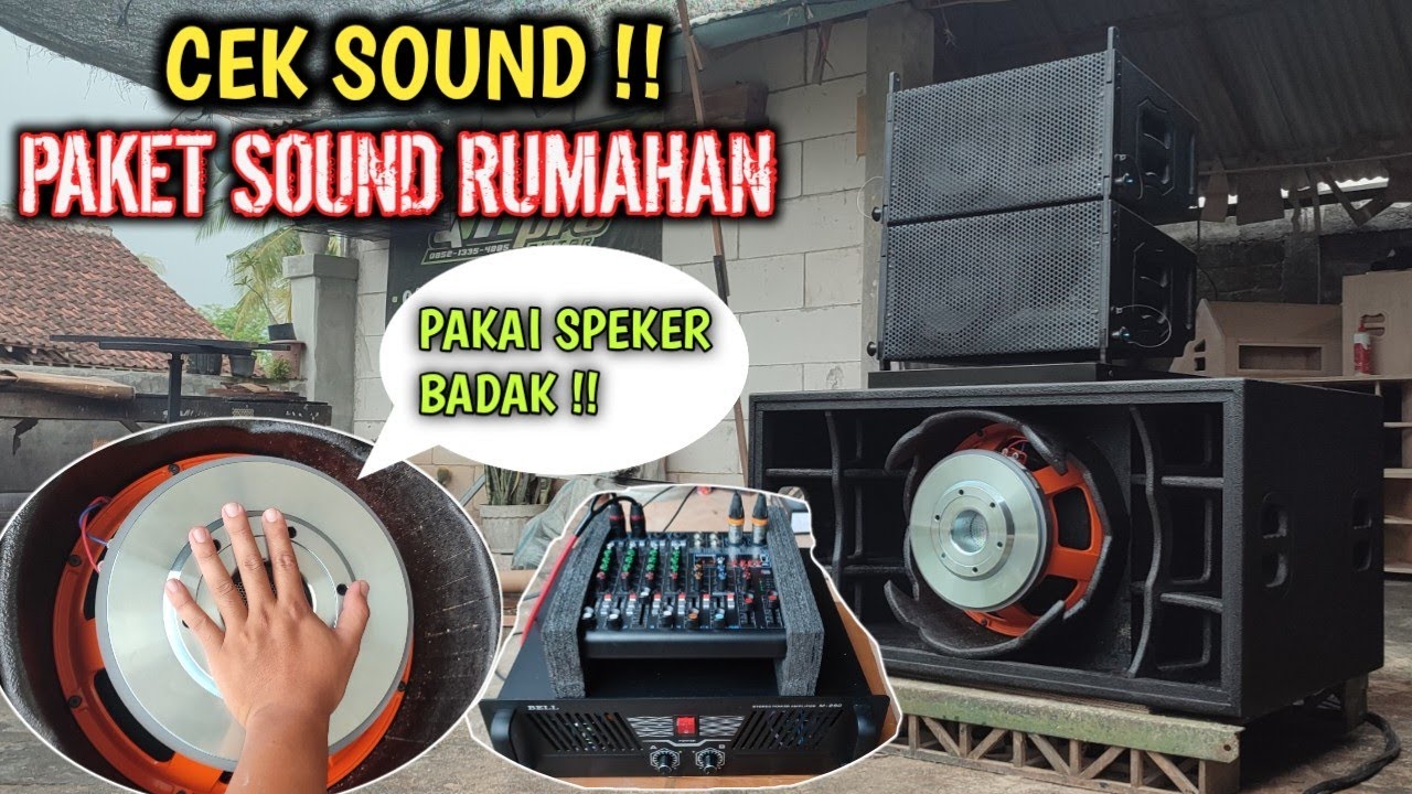 CEK SOUND PAKET SOUND RUMAHAN SPEK HOREGH !!