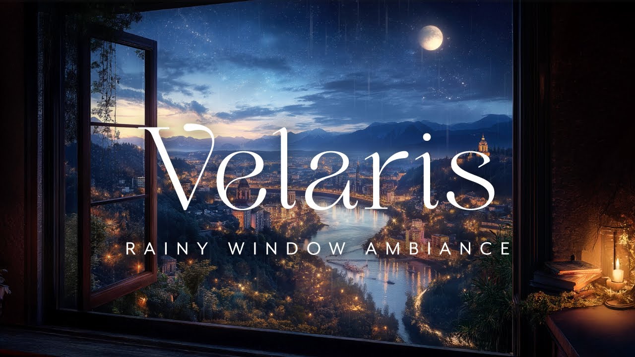 Rainy Velaris Window | ACOTAR Reading Ambiance | rain sounds