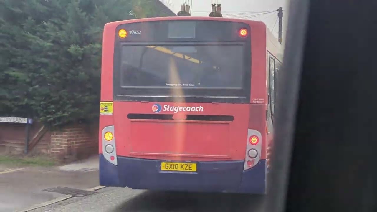 Here is the Stagecoach bus 27652 on the number 1 in Frimley Friday 13 February 2026