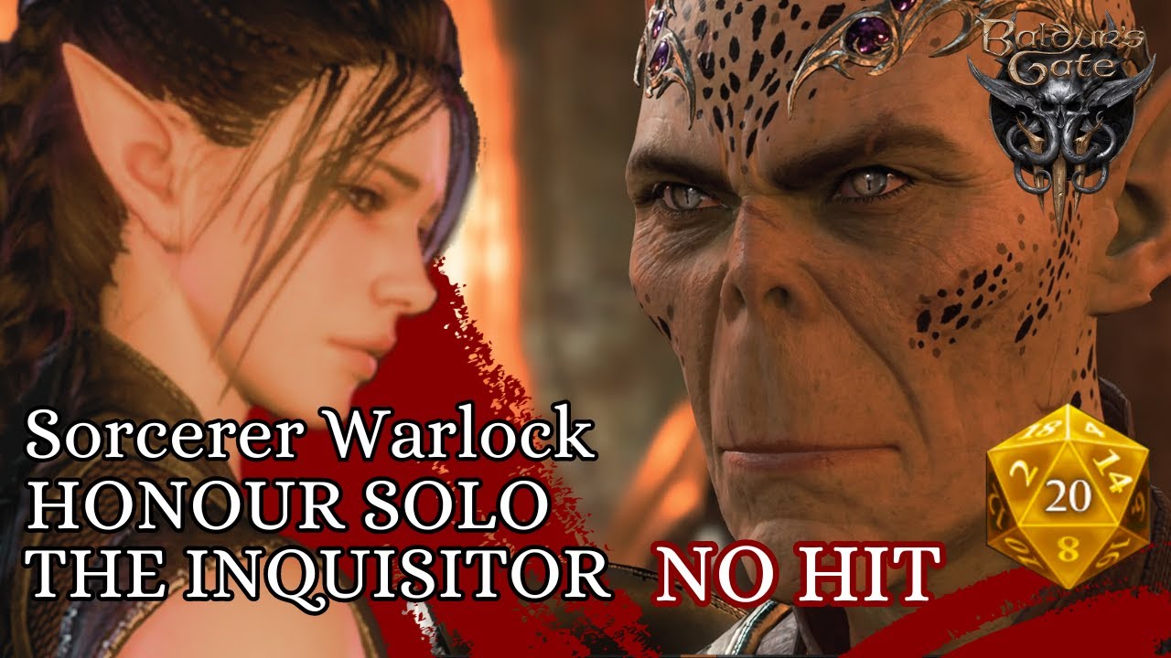 Baldur's Gate 3 Honour Mode Solo | The Inquisitor | Sorcerer Warlock | No Hit |
