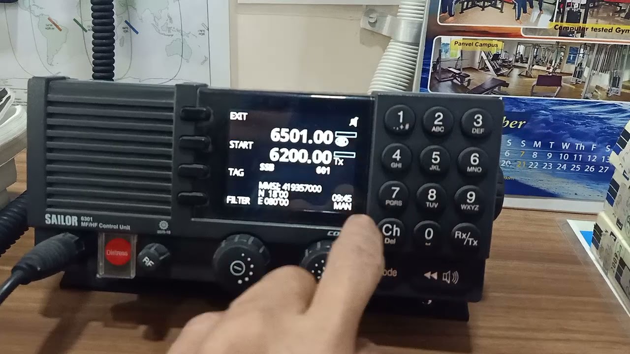 Gmdss Practical ( MF/HF DSC Sailor 6301 )