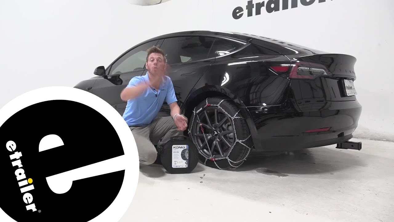 etrailer | 2020 Tesla Model 3 Konig Tire Chains: Complete Installation