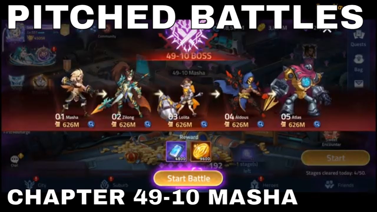 PITCHED BATTLES - CHAPTER 49-10 MASHA ► MOBILE LEGENDS ADVENTURE