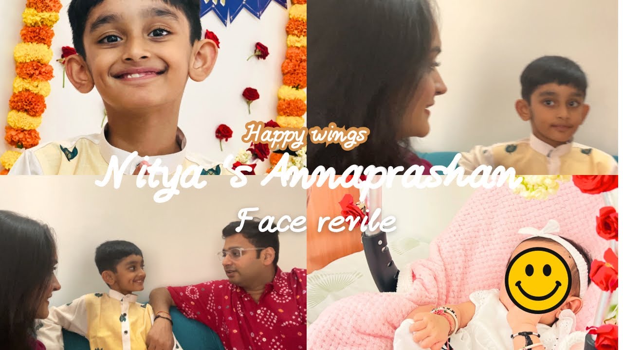 Annaprashan Ceremony of Our Daughter 👶🏻🥣 | Face Reveal | Family Vlog