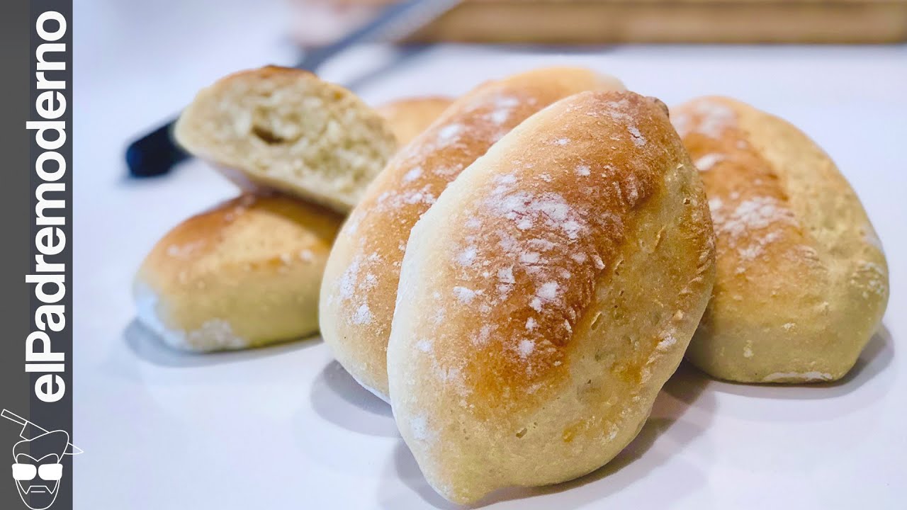 BOLLITOS DE PAN CASERO Fácil ¡Te saldrán a la primera! (Bolillos o Pan francés)