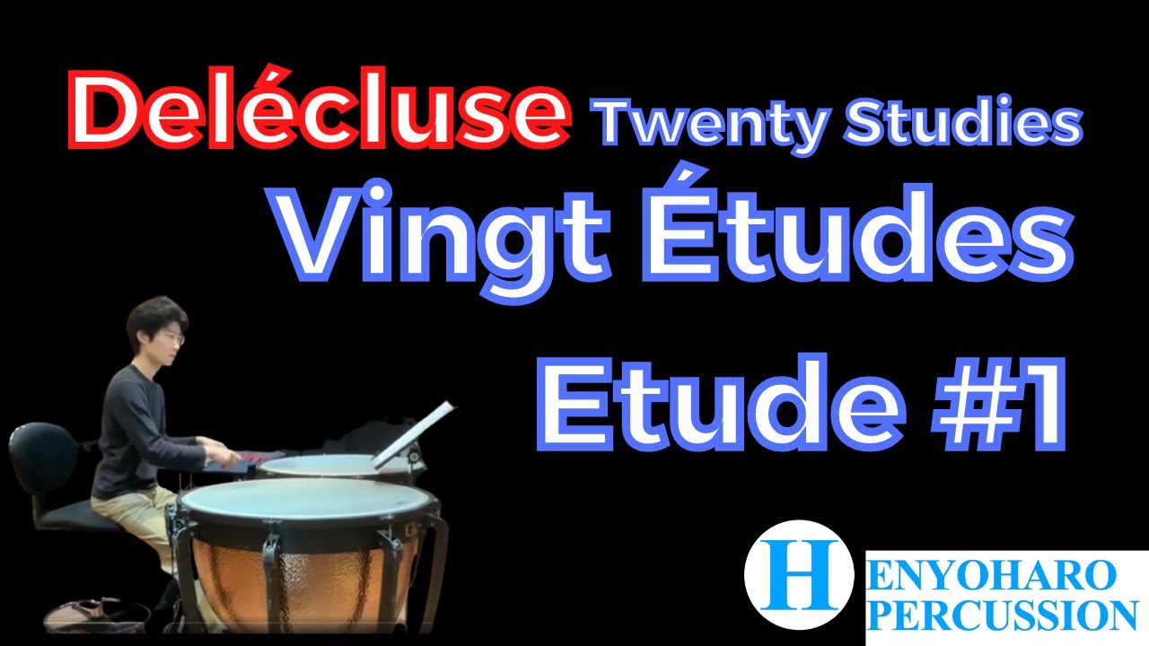 Etude #1 from Twenty Studies for Timpani(Vingt Etudes pour Timbales) written by Jacques Delecluse