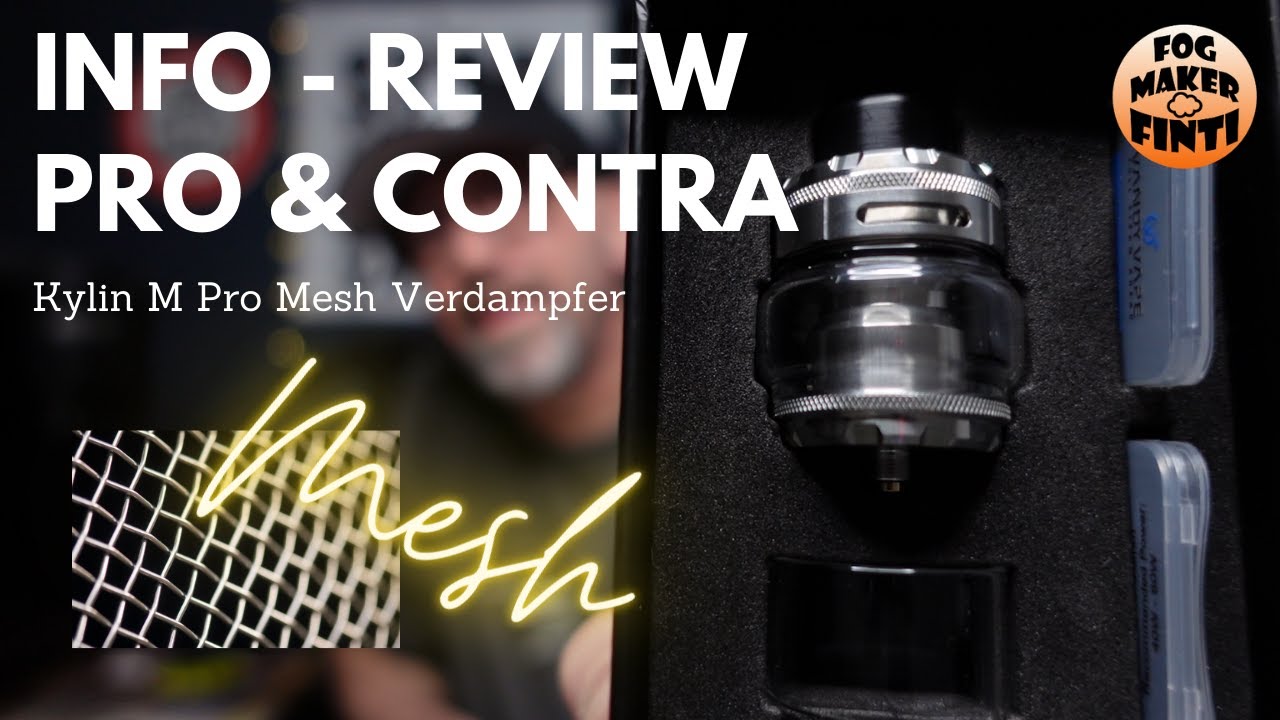 Vandy Vape Kylin M Pro RTA | Mesh Verdampfer mit Top Airflow | Info Review E Zigarette