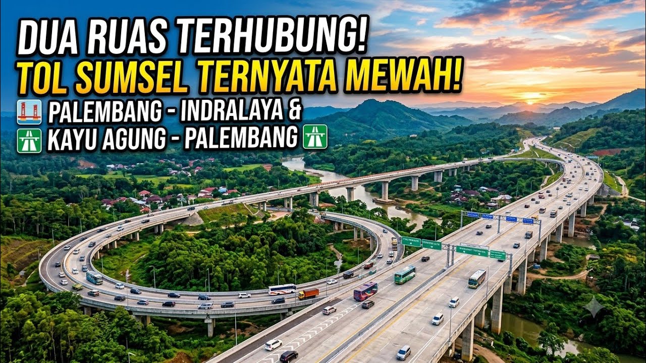 Tol Palembang Betung struktur, penghubung dua ruas tol Sumsel.