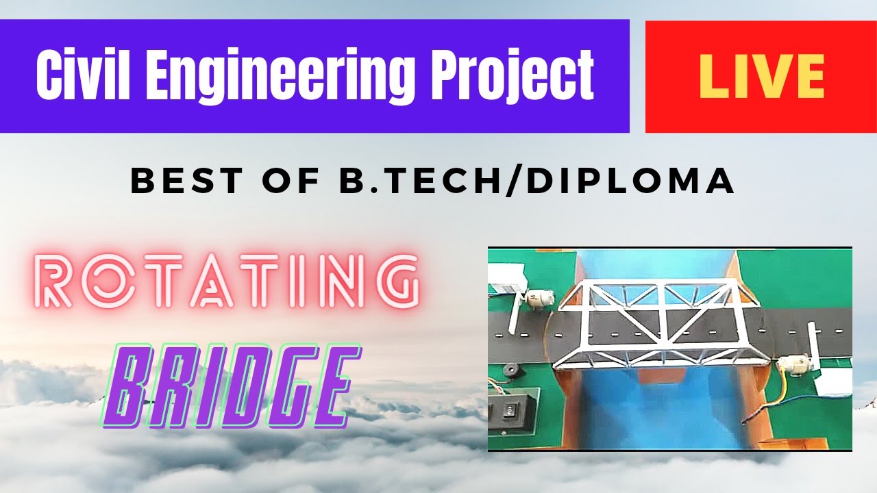 Working model of Swing Bridge | Rotating Bridge | Best Civil Engg. Students Project | #fnbtechnology