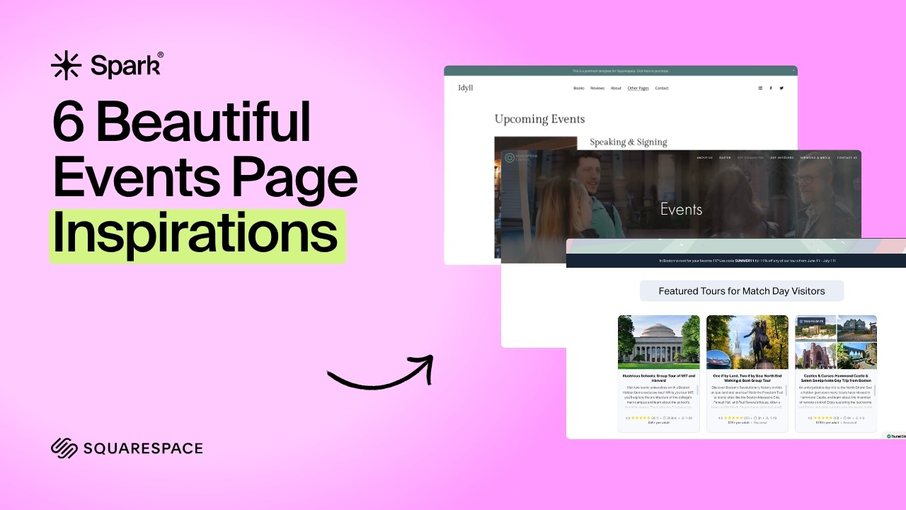 How to Create an Events Page in Squarespace (Examples + Inspiration)