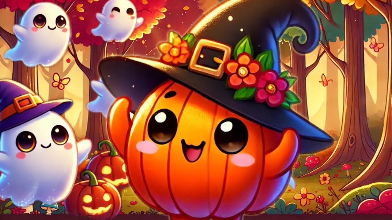 🎃 La Danse des Citrouilles | Chanson d’Halloween pour enfants | Comptine animée d’automne 🍂