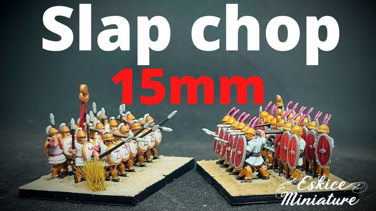 Peinture SLAP CHOP sur figurine 15mm