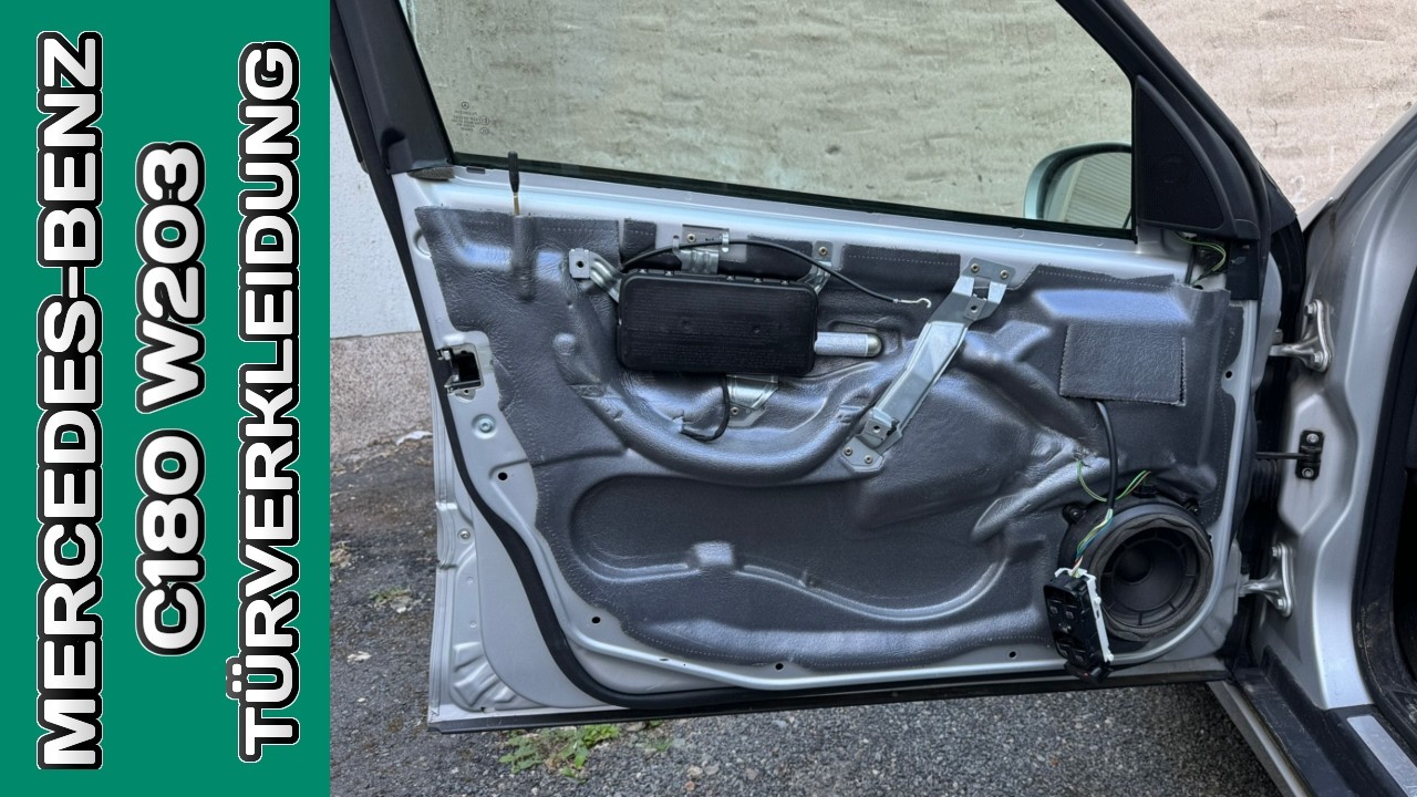 MERCEDES-BENZ C180 W203 TÜRVERKLEIDUNG ABMONTIEREN