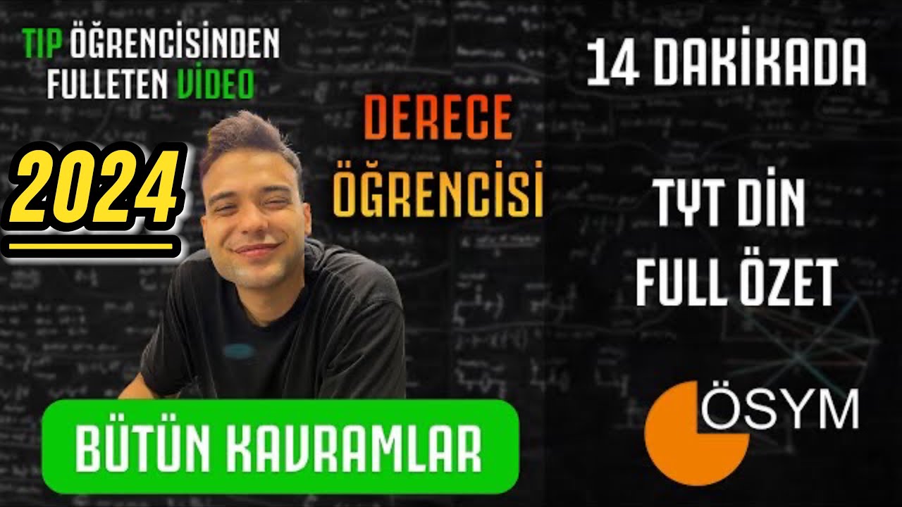 TYT DİN FULL TEKRAR ❗️ | KAVRAMLARLA SON TEKRAR | tıpçıdan tavsiyeler #yks #tyt