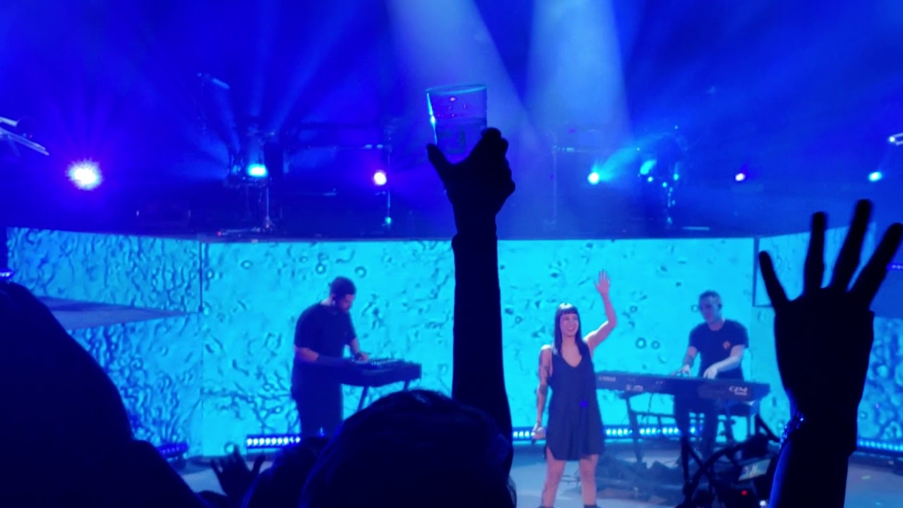 Odesza & Naomi Wild at Red Rocks 2018 performing their hit single 