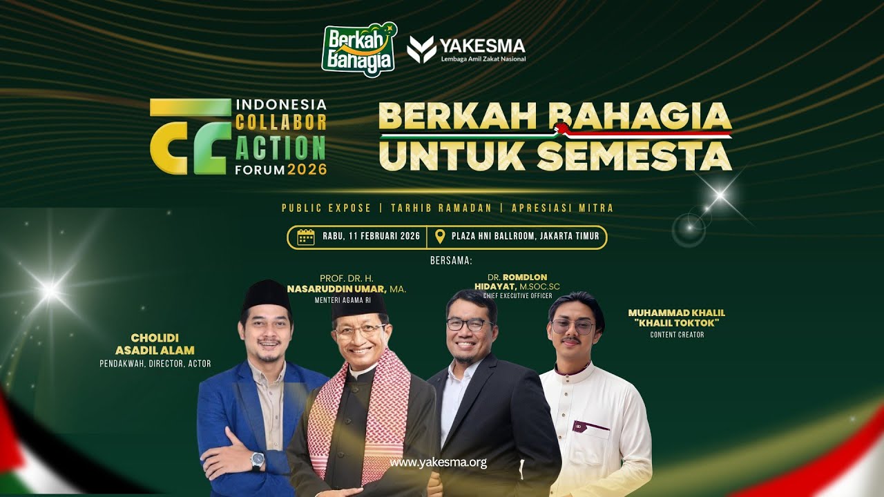 Indonesia Collaboraction Forum 2026 - Berkah Bahagia Untuk Semesta