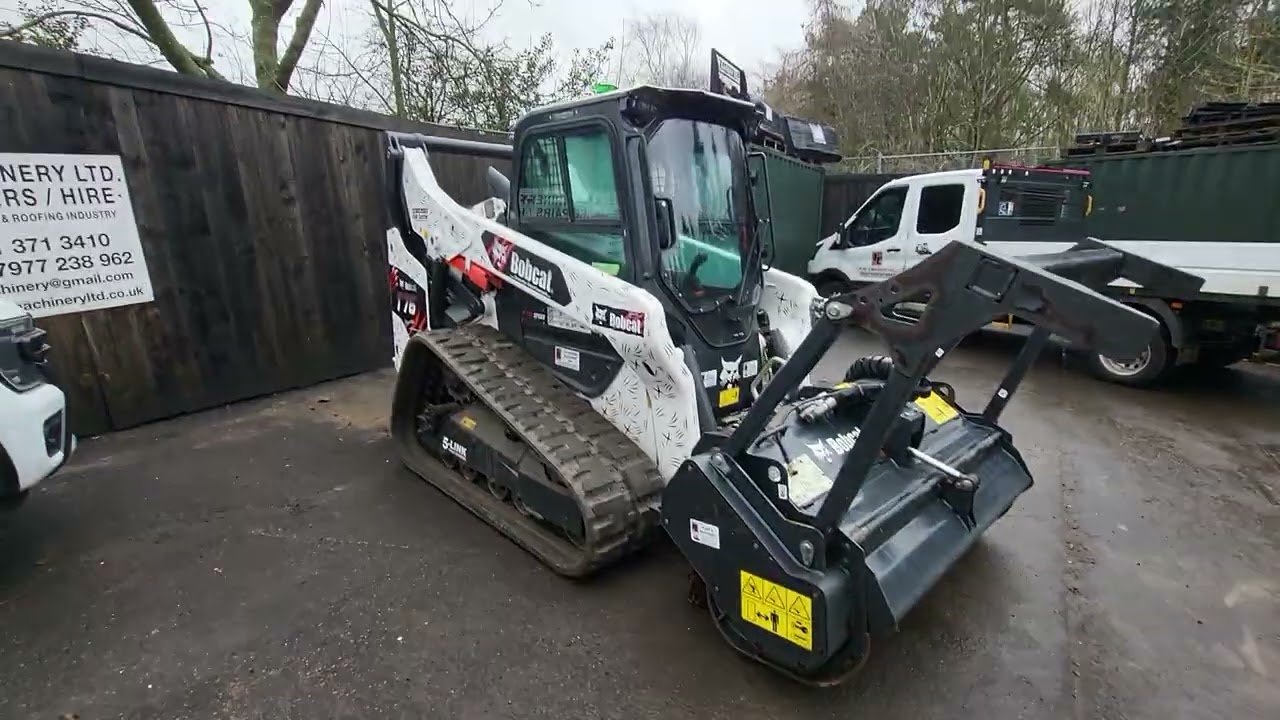 Bobcat Hire.  Bobcat T86.  Bobcat Forestry Mulcher.  Bobcat T76