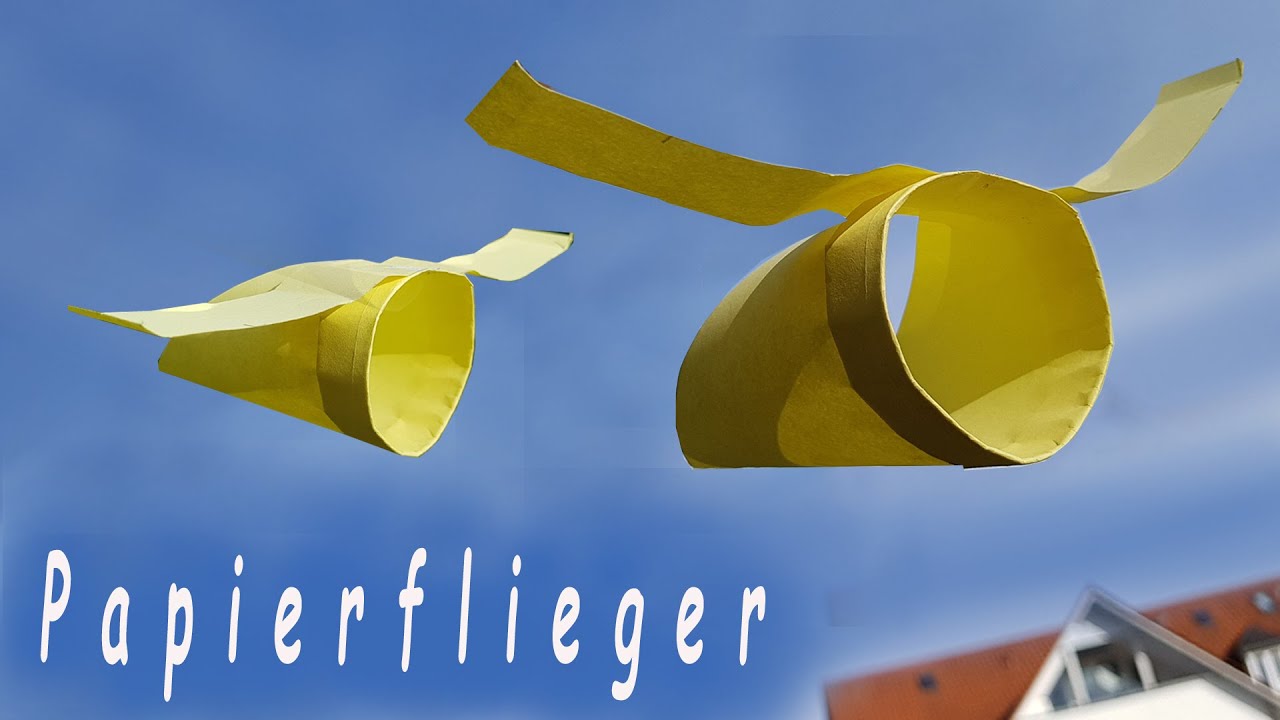 Papier Flieger: R&ouml;hrenflieger falten