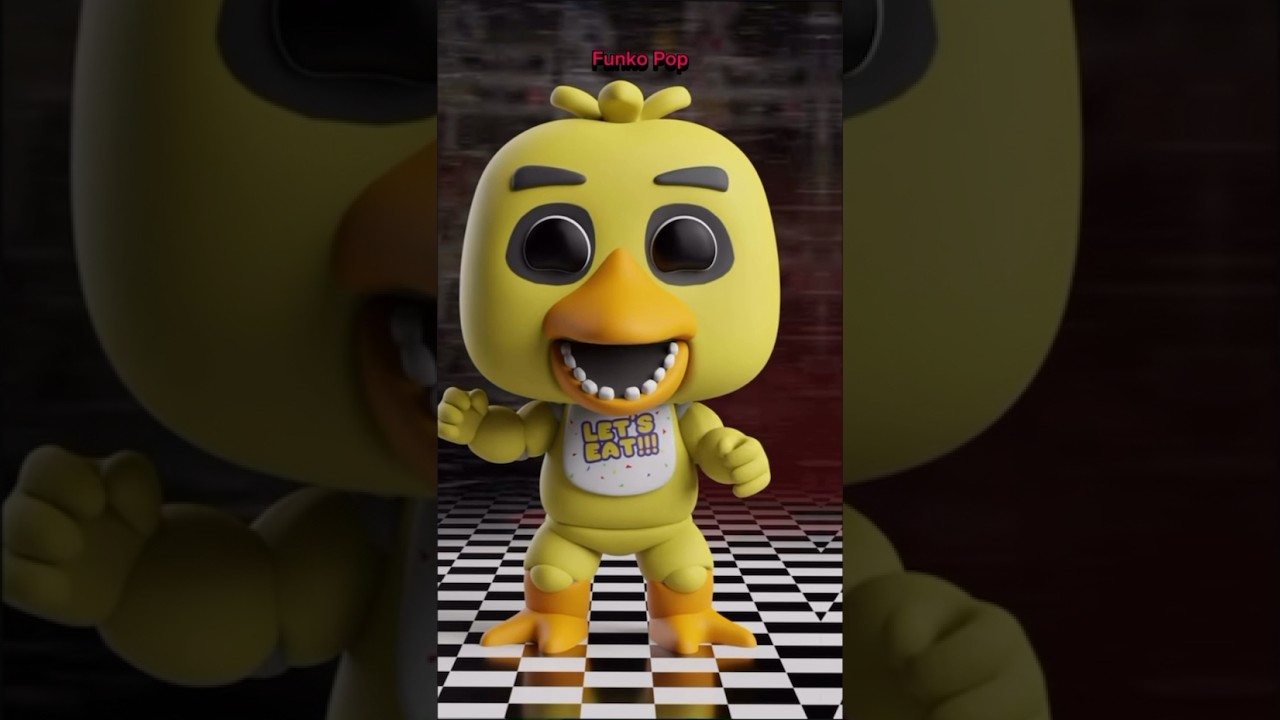 The Classic Funko Pops #fnaf #funkopop #freddy #bonnie #chica #foxy #fnafedit #shorts