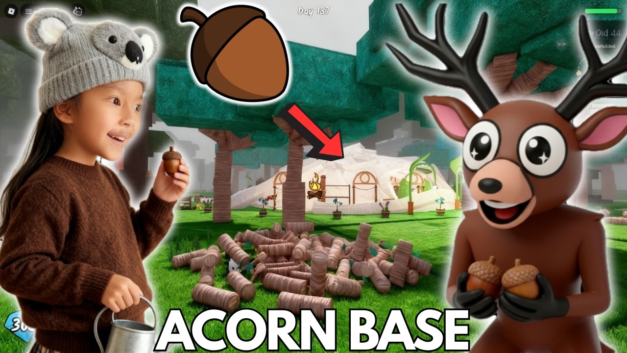 I Built the CUTEST AFK Base in 99 Nights in the Forest