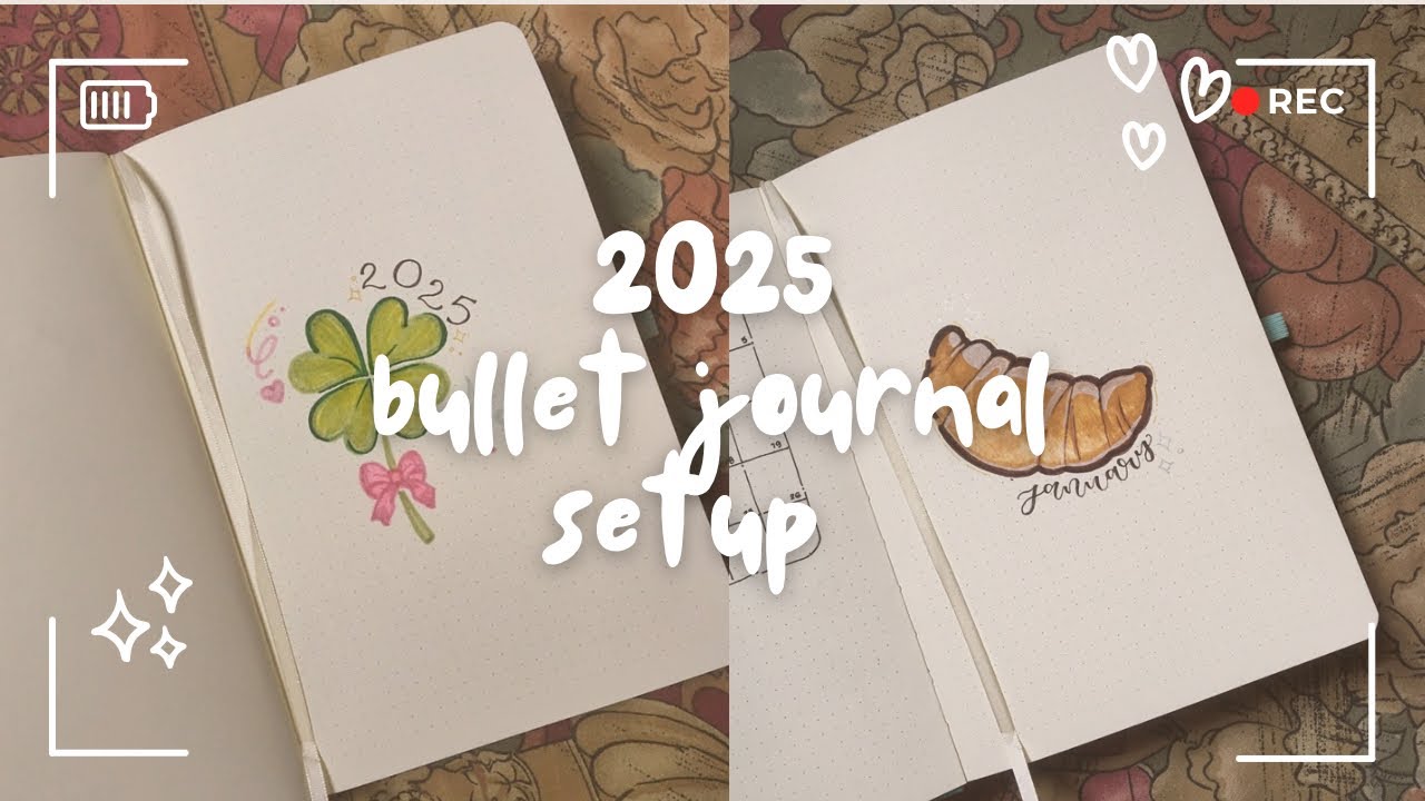 plan with me ! 2025 + january bullet journal setup (minimalist & beginner-friendly)