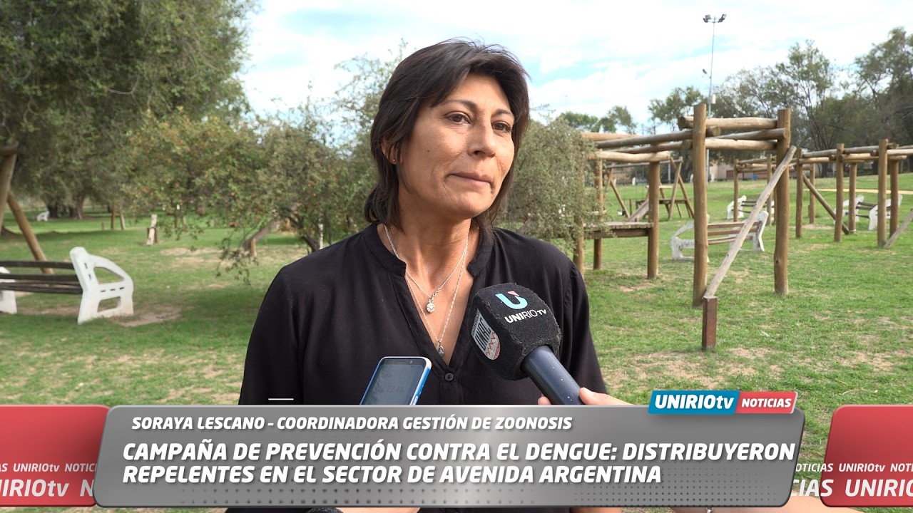 CAMPAÑA DE PREVENCIÓN: DISTRIBUYERON REPELENTES EN EL SECTOR DE AVENIDA ARGENTINA - SORAYA LESCANO