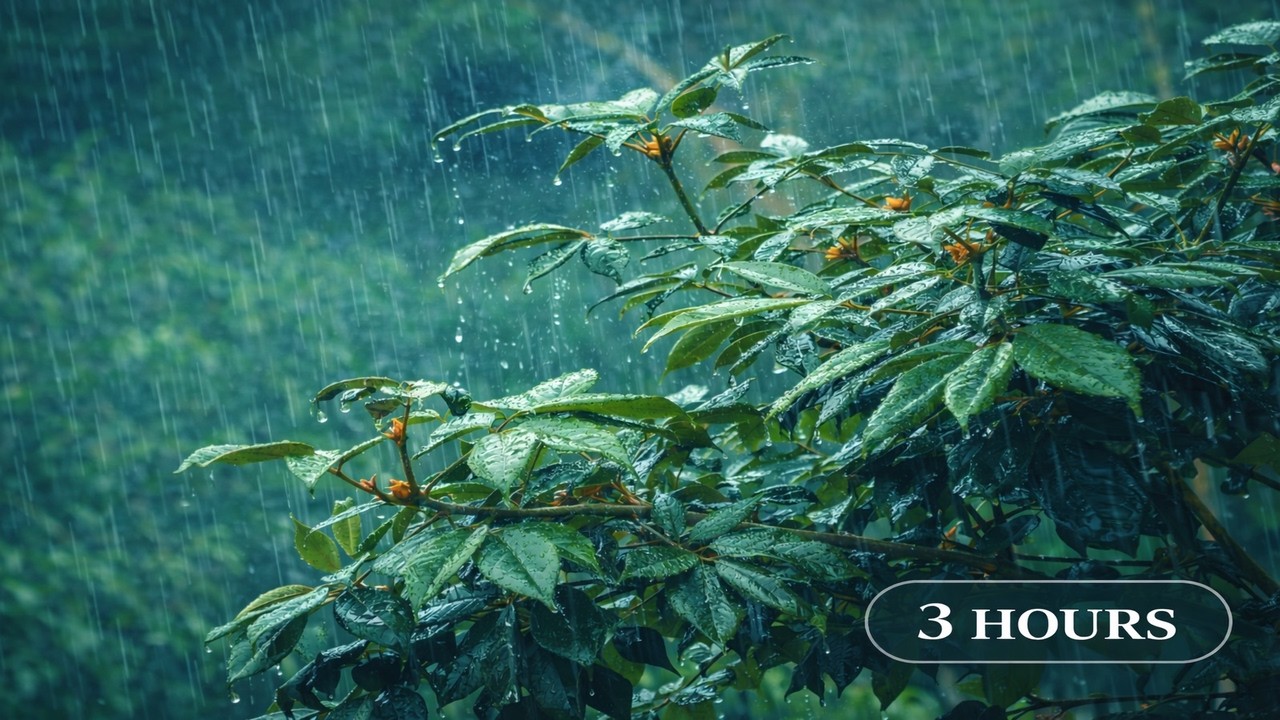Rain Sounds for Deep Sleep (3 Hours) – No Thunder