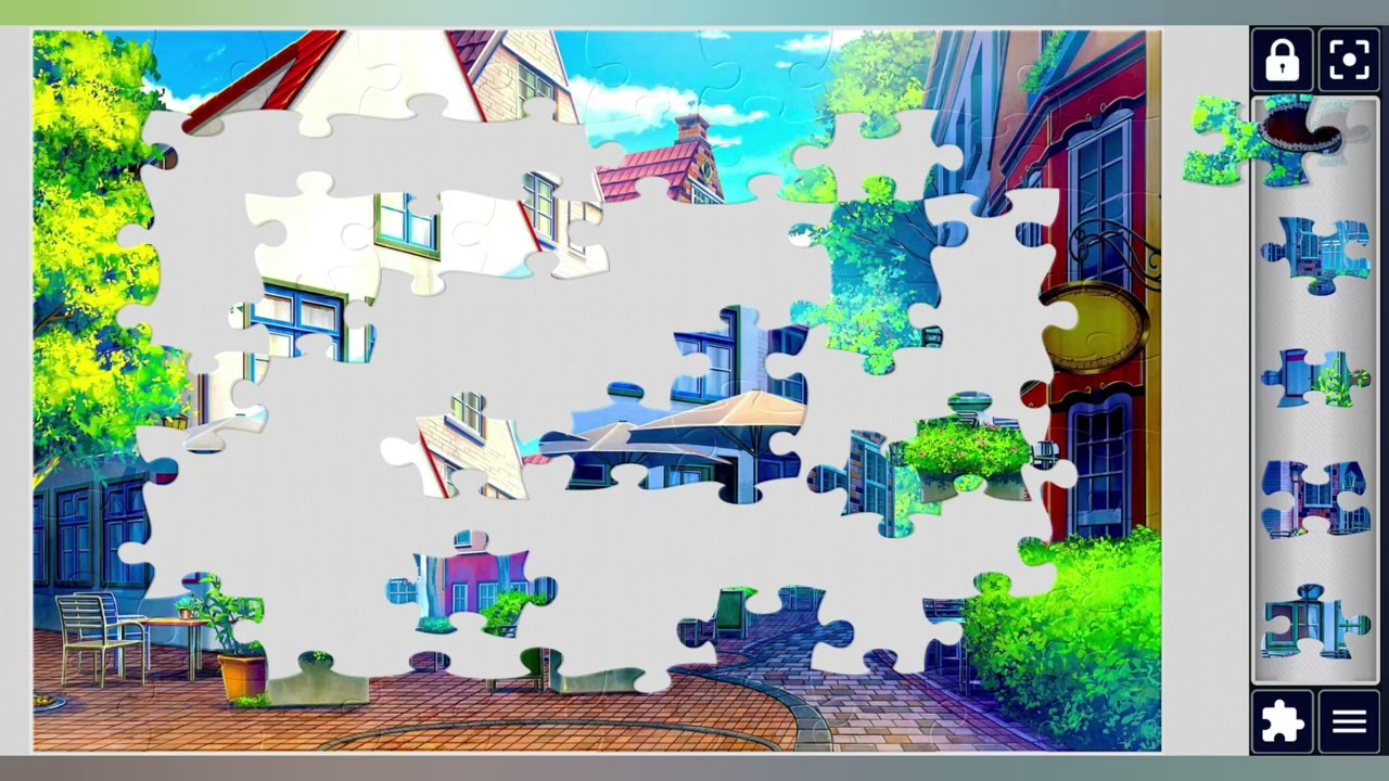 2D illusyration of Schnoor st the Daytime🏫🏡//jigsaw puzzles craft🧩//Amazing puzzles Art🧩//