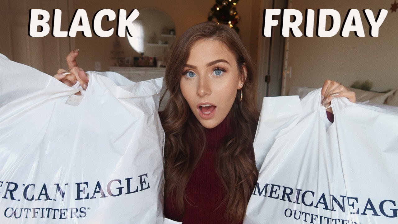 AMERICAN EAGLE BLACK FRIDAY TRY ON HAUL & GIVEAWAY | 2018