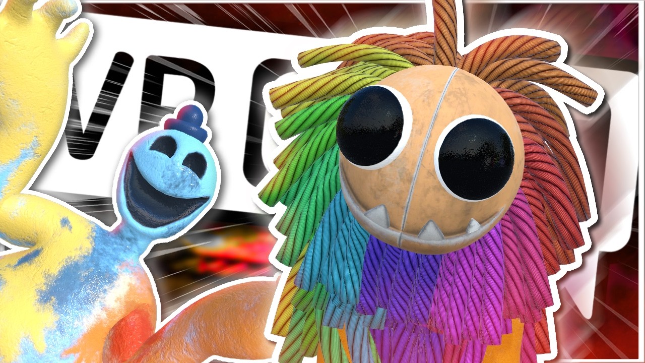 DOEY AND YARNABY JUMPSCARE PEOPLE IN VRCHAT (POPPY PLAYTIME CHAPTER 4) - VRChat (Funny Moments)