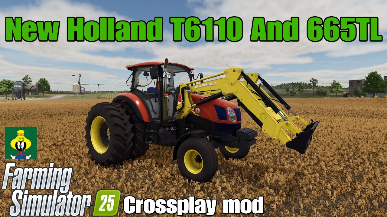 Модификация для кроссплатформенной игры New Holland T6110 и 665TL / FS25