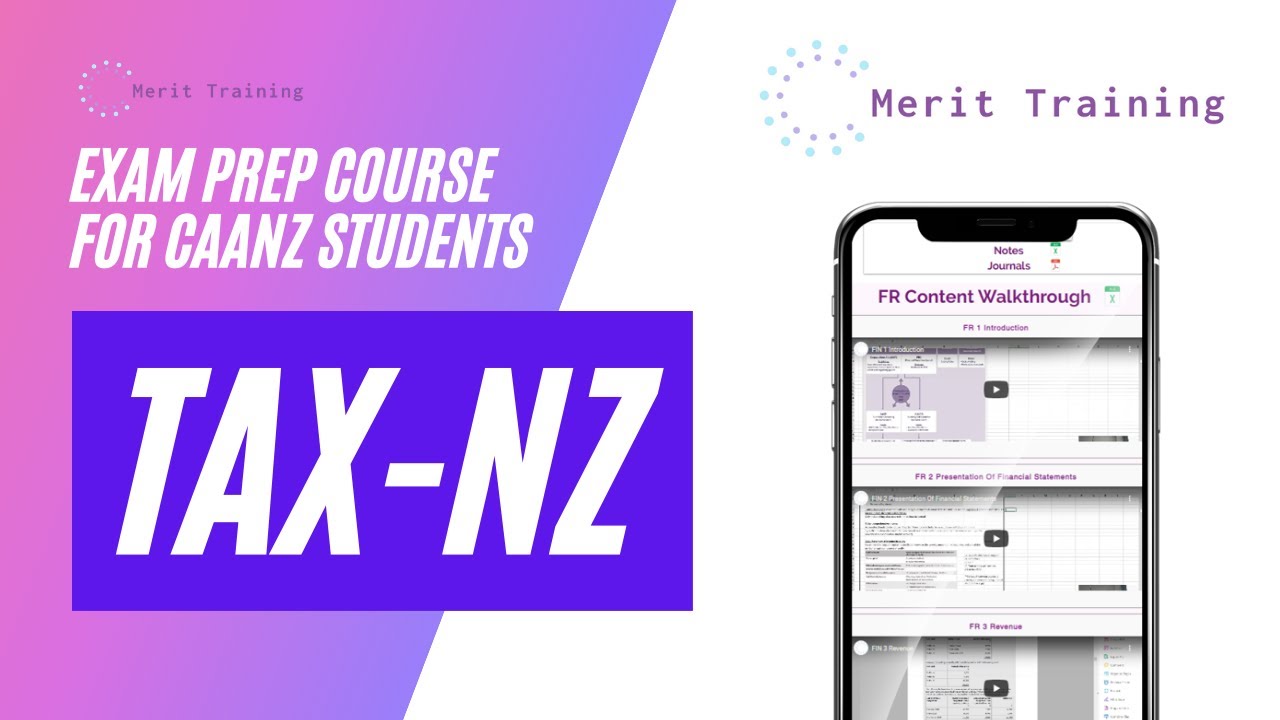 Unit 2 – NZ Tax Fundamentals 2 - NZ Tax CAANZ Subject Explained