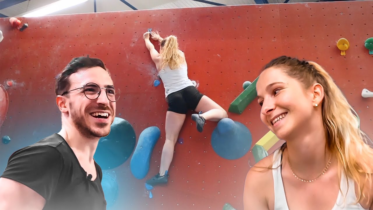 J'aide Salomé à dépasser son niveau max en escalade 🧗🏻