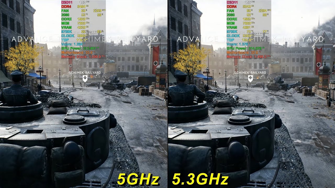 i7-9700k: 5.0GHz vs 5.3GHz