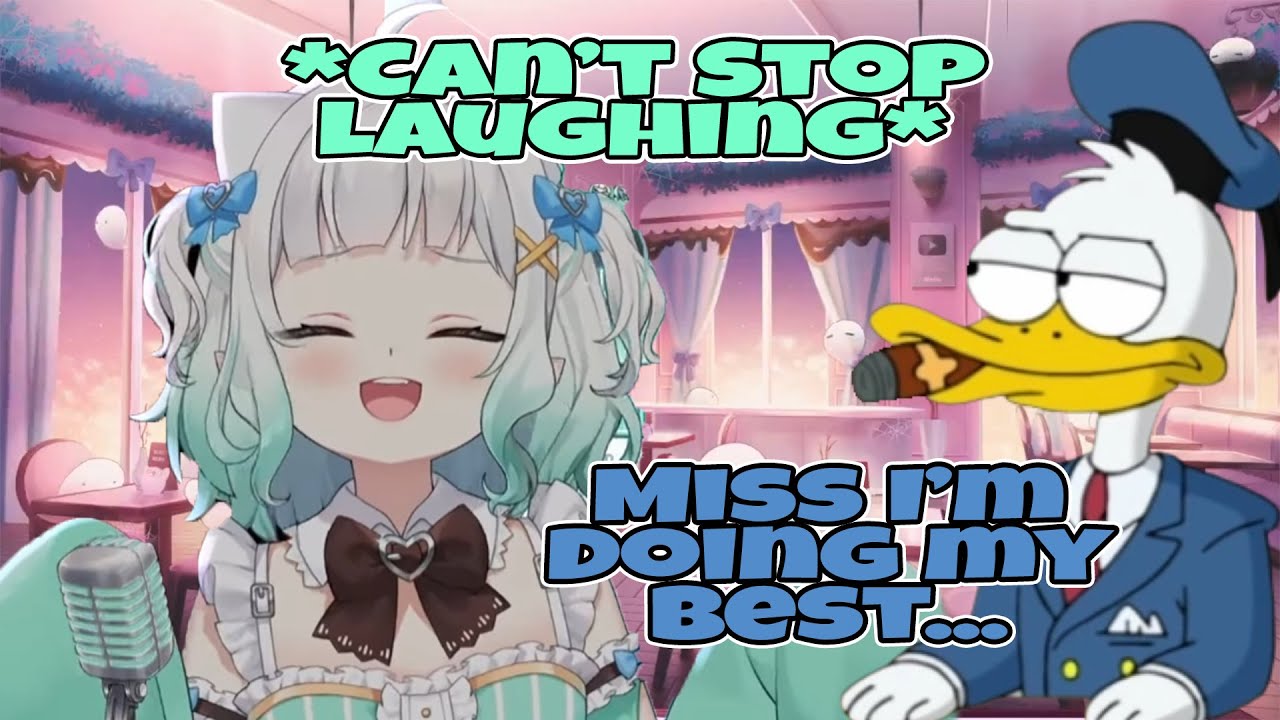 Minto Can't Stop Laughing At The Weird Donald Duck Voice in The Background