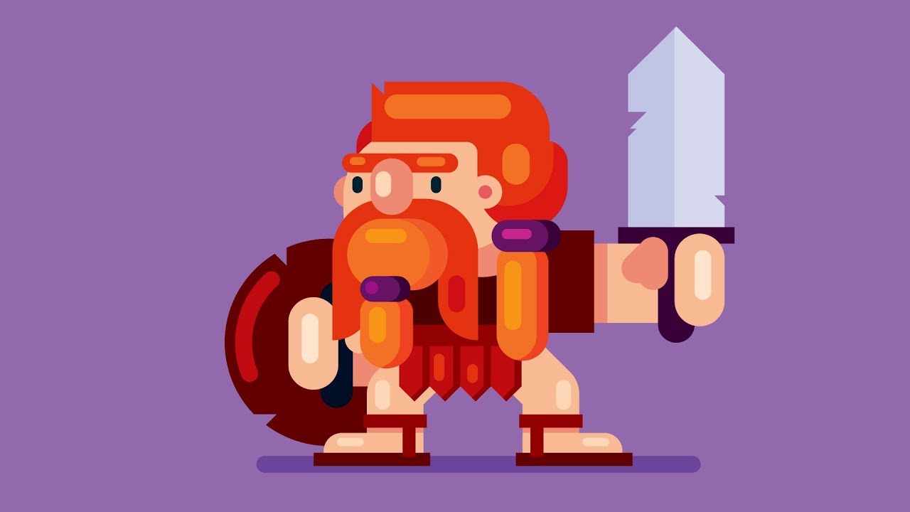 How to Draw a Video GAME CHARACTER - Adobe Illustrator Tutorial
