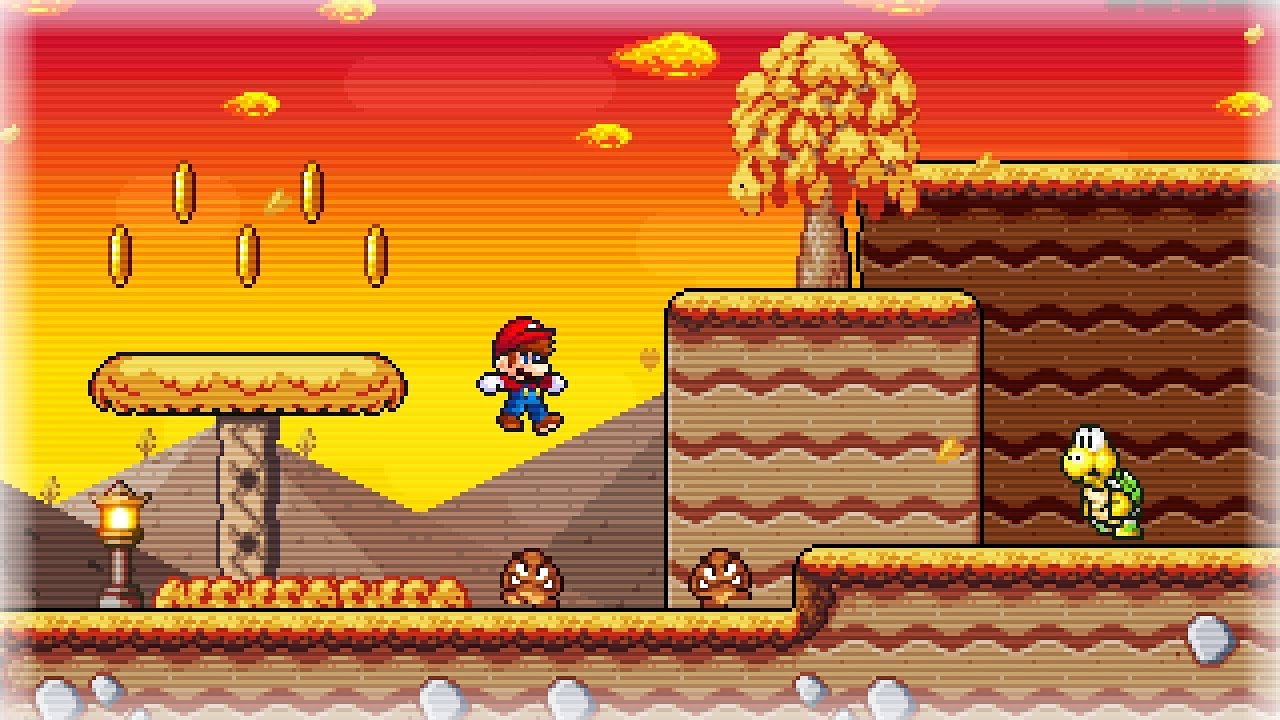 Super Mario UniMaker 1.S.2 - Custom Level - [Golden Autumn]