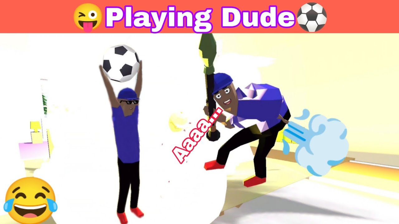 Funny Playing Dude In Dude Theft Wars.Dude Theft Wars Funny Moments.😜⚽😜
