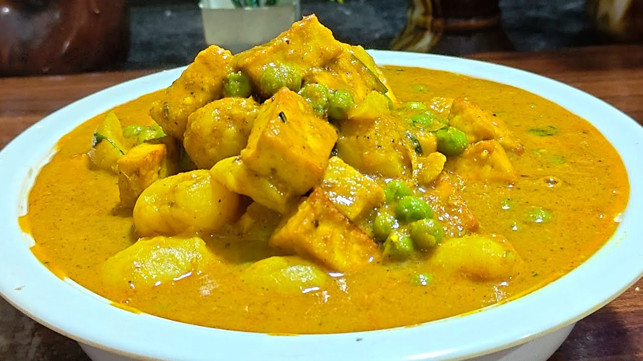 Aloo matar paneer recipe#आलू मटर पनीरआलू मटर पनीर रेसिपीमिथिला स्टाइल सAloo Matar Paneer curry