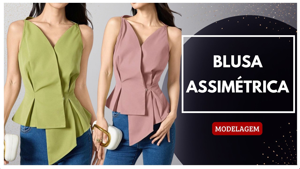 Blusa assimétrica - modelagem