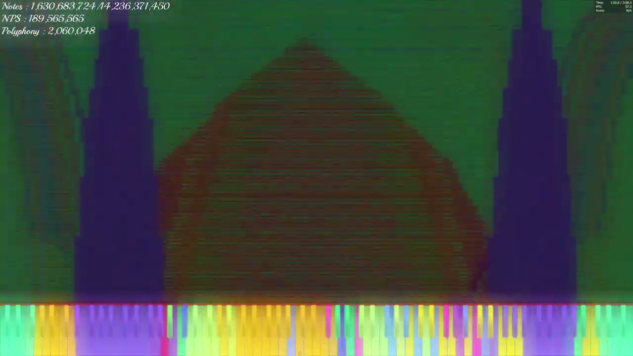 [Black MIDI] Bad Apple - feat. Nomico Qualito Extreme Pre-Merge IV 14.2 Billion Notes